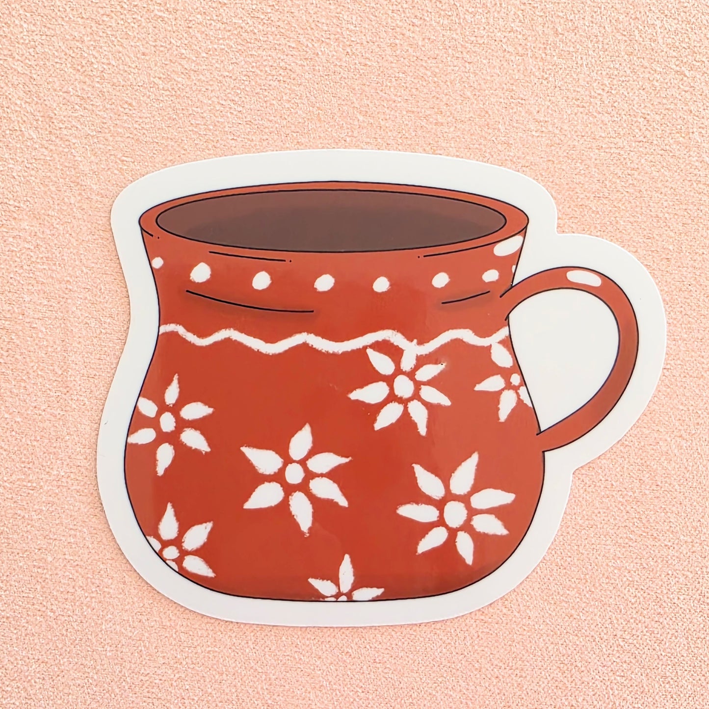 Mexican Clay Mug | Vinyl Sticker