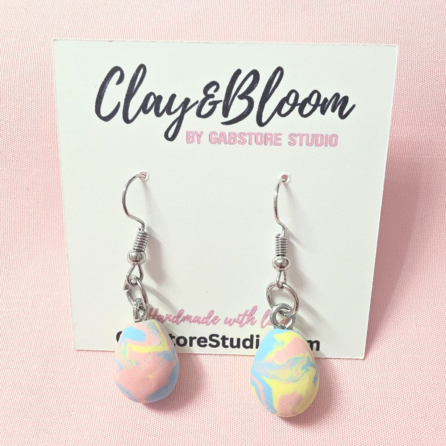 Easter Egg Earrings - Polymer Clay