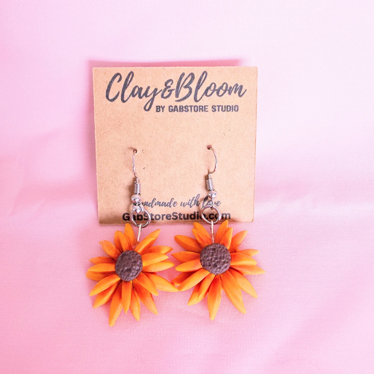 Handmade Sunflower Earrings
