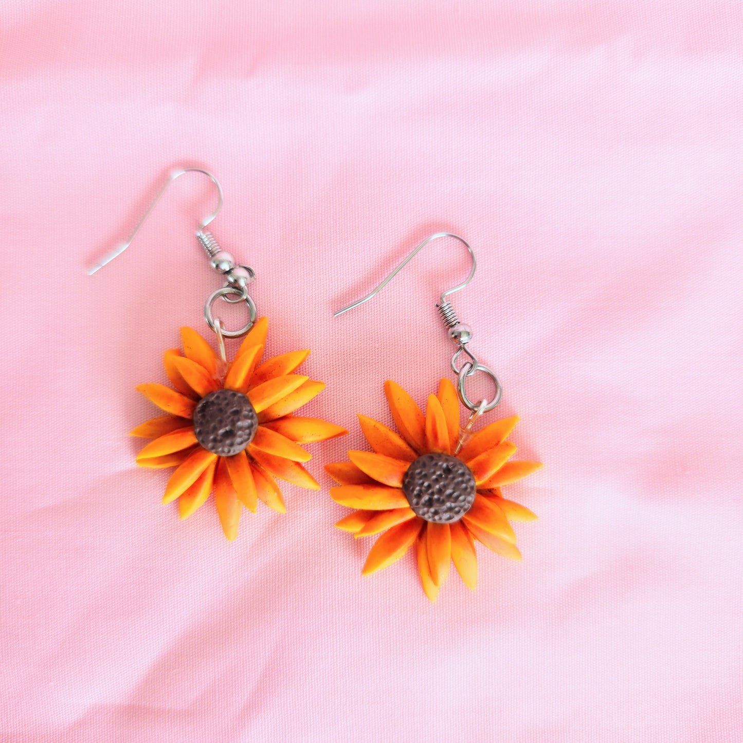Handmade Sunflower Earrings