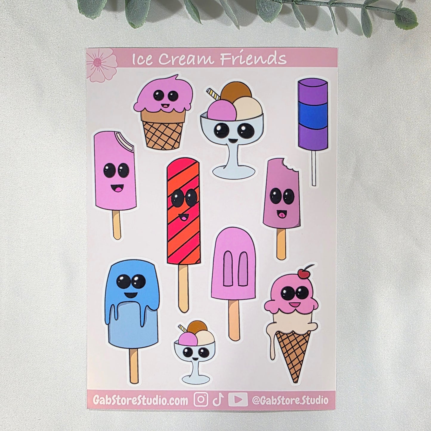 Ice Cream Sticker Sheet