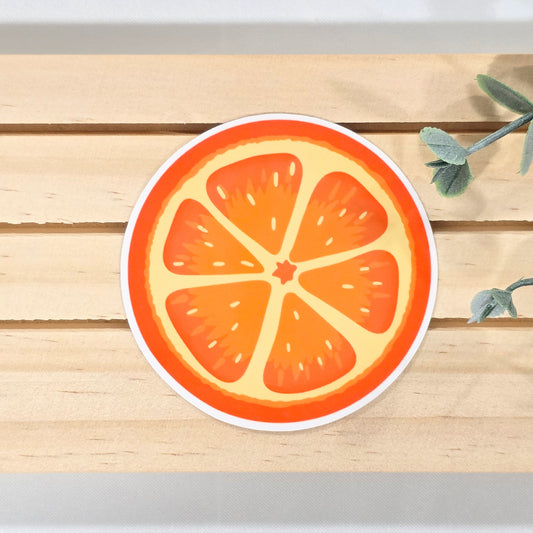 Orange Slice Vinyl Sticker