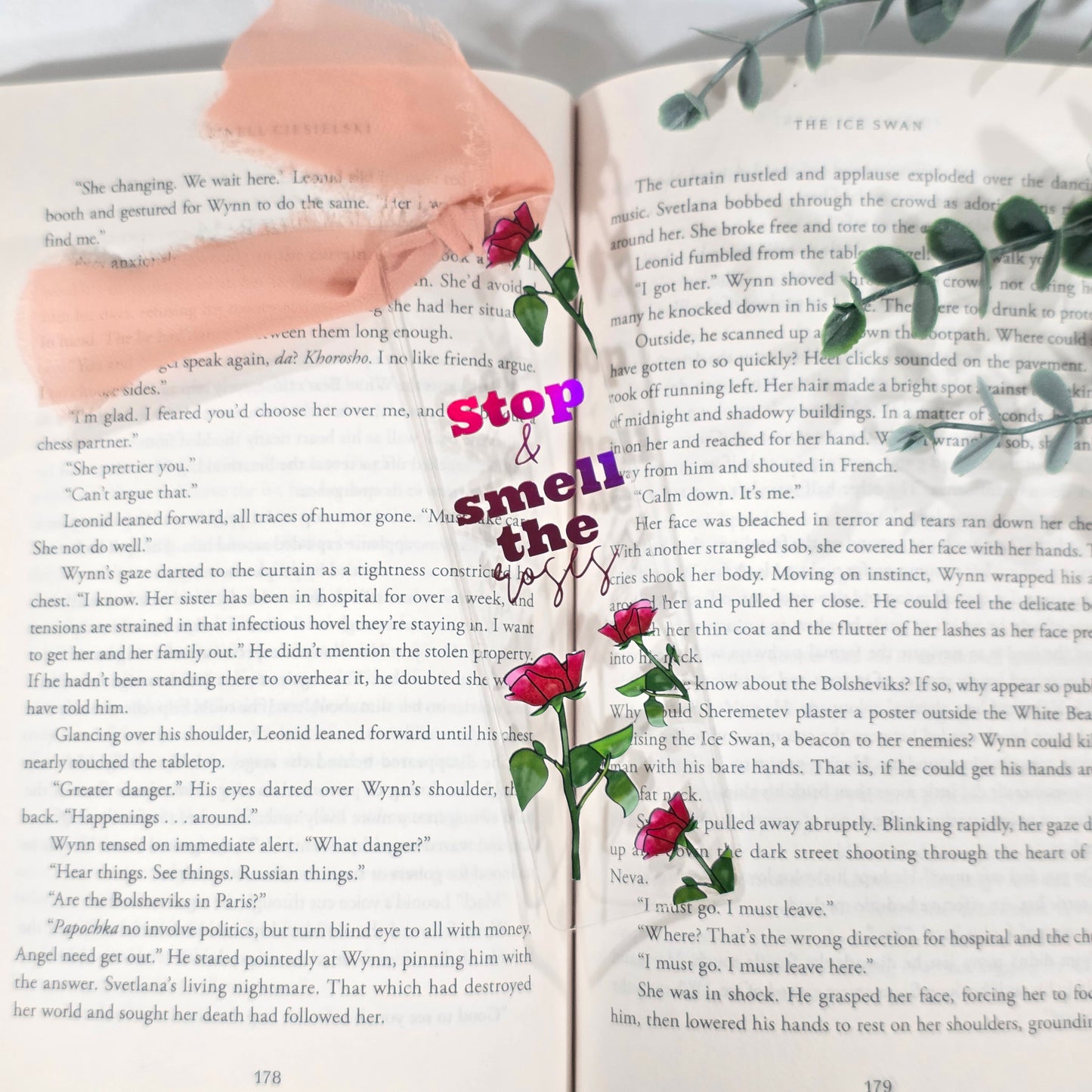 Stop & Smell the Roses | Acrylic Bookmark
