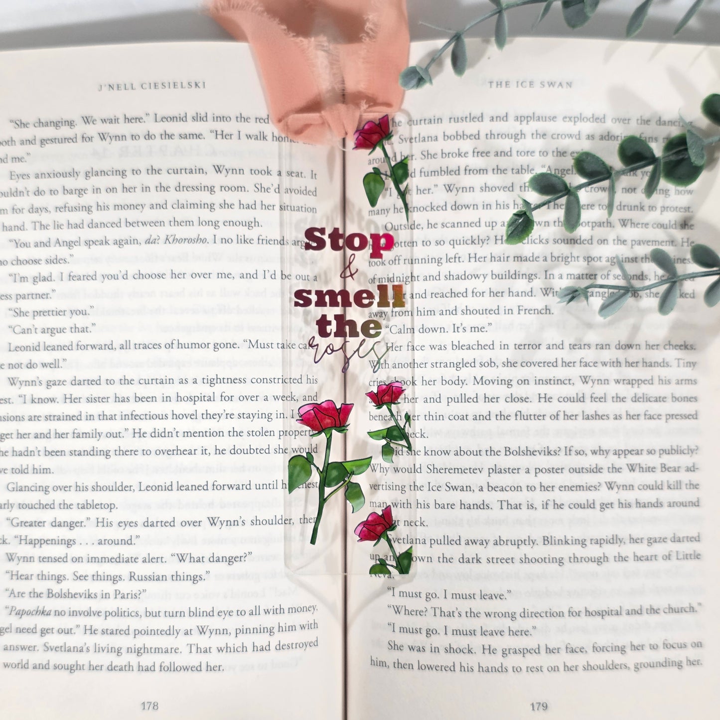 Stop & Smell the Roses | Acrylic Bookmark