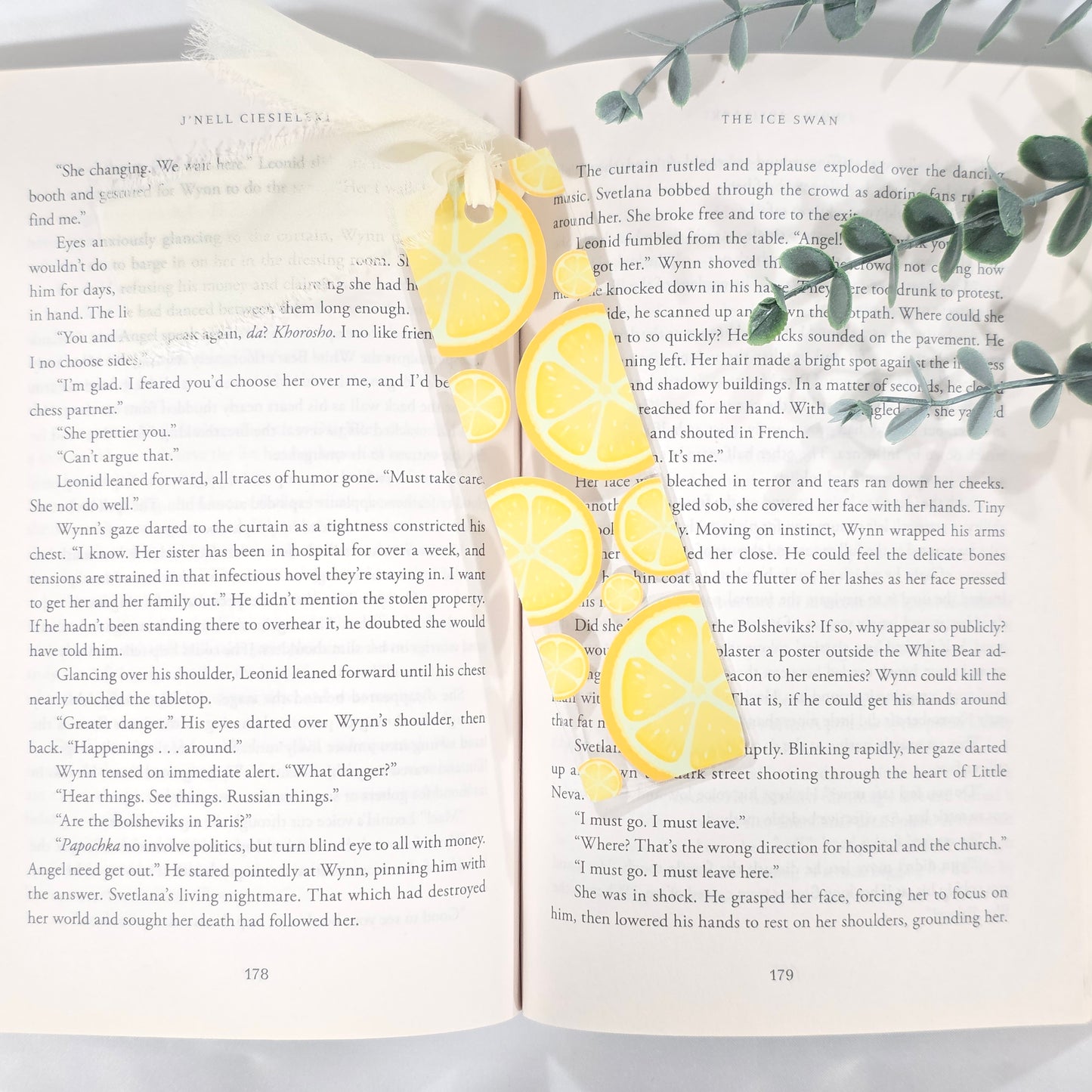 Lemon Slices Acrylic Bookmark