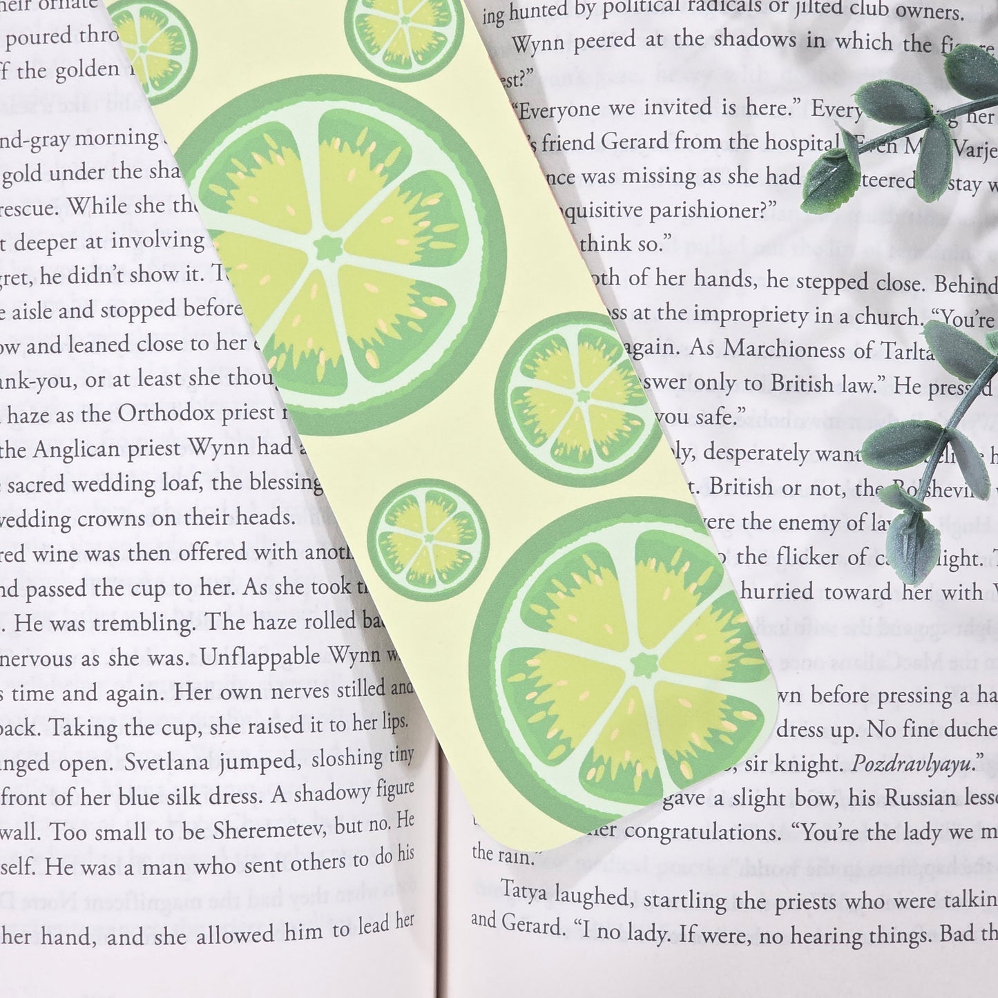 Lime Slice Bookmark