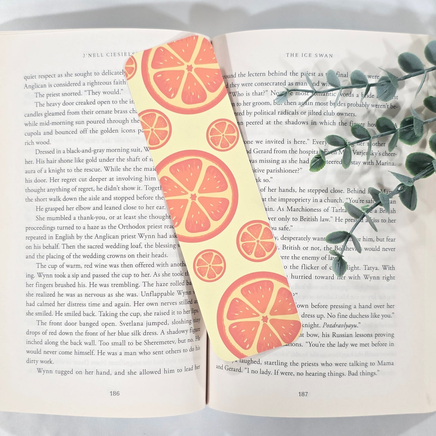 Orange Slice Bookmark