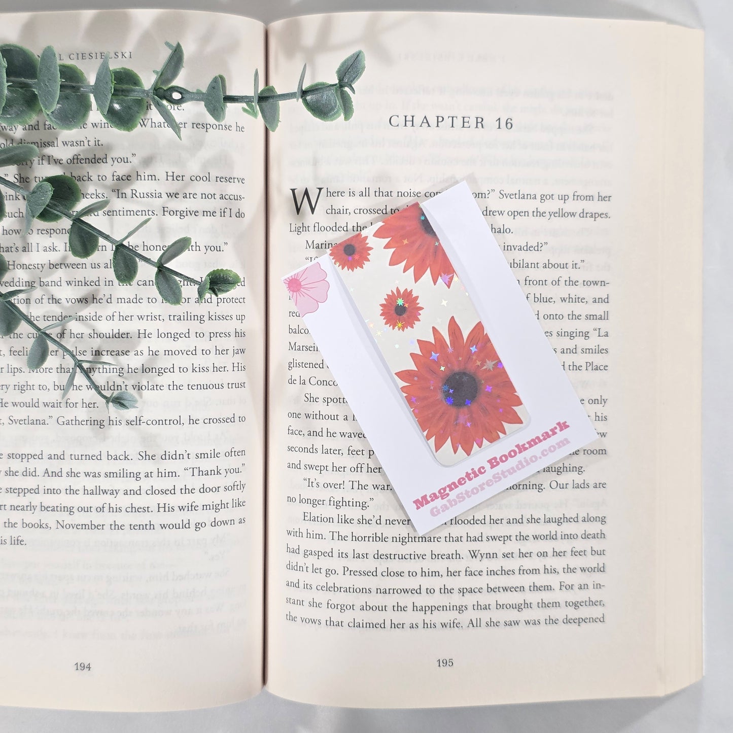 Sunflower | Sparkle Holographic Magnetic Bookmark