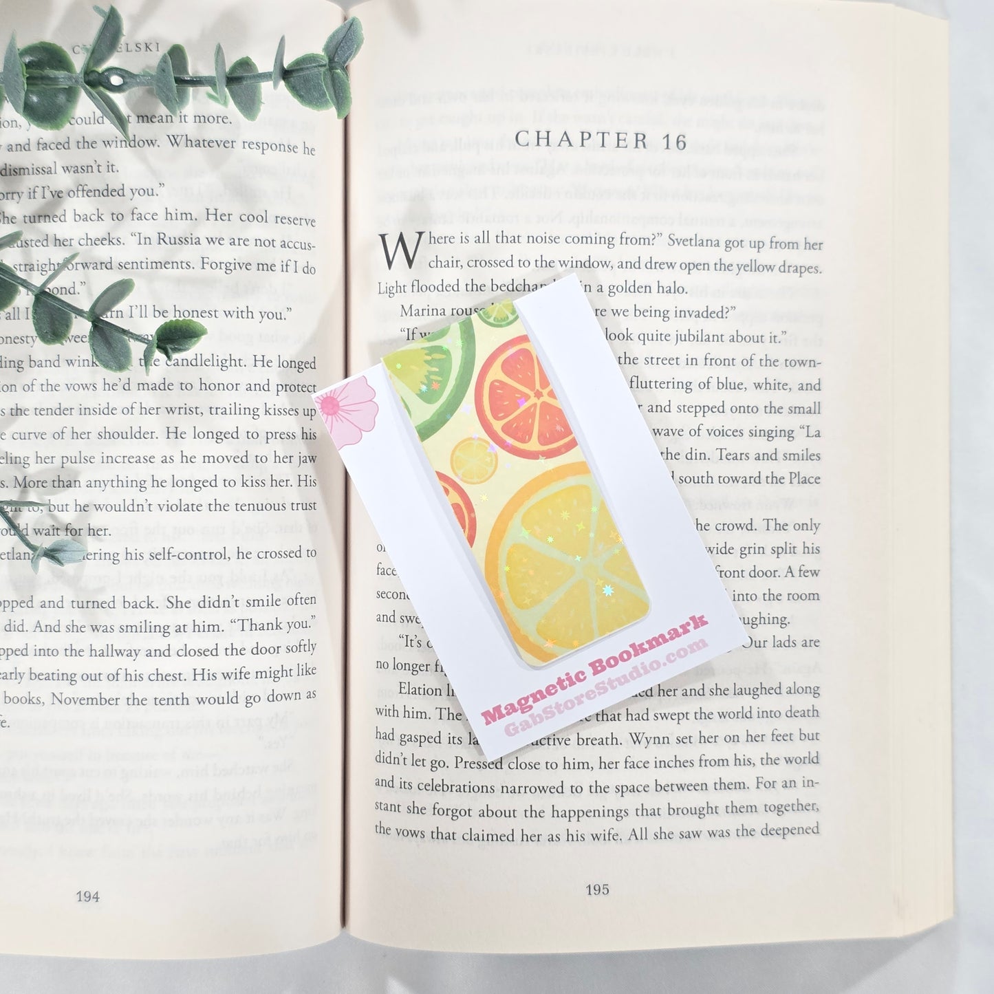 Mixed Citrus | Sparkle Holographic Magnetic Bookmark