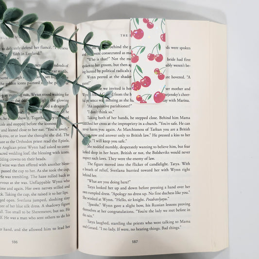 Cherry | Sparkle Holographic Magnetic Bookmark