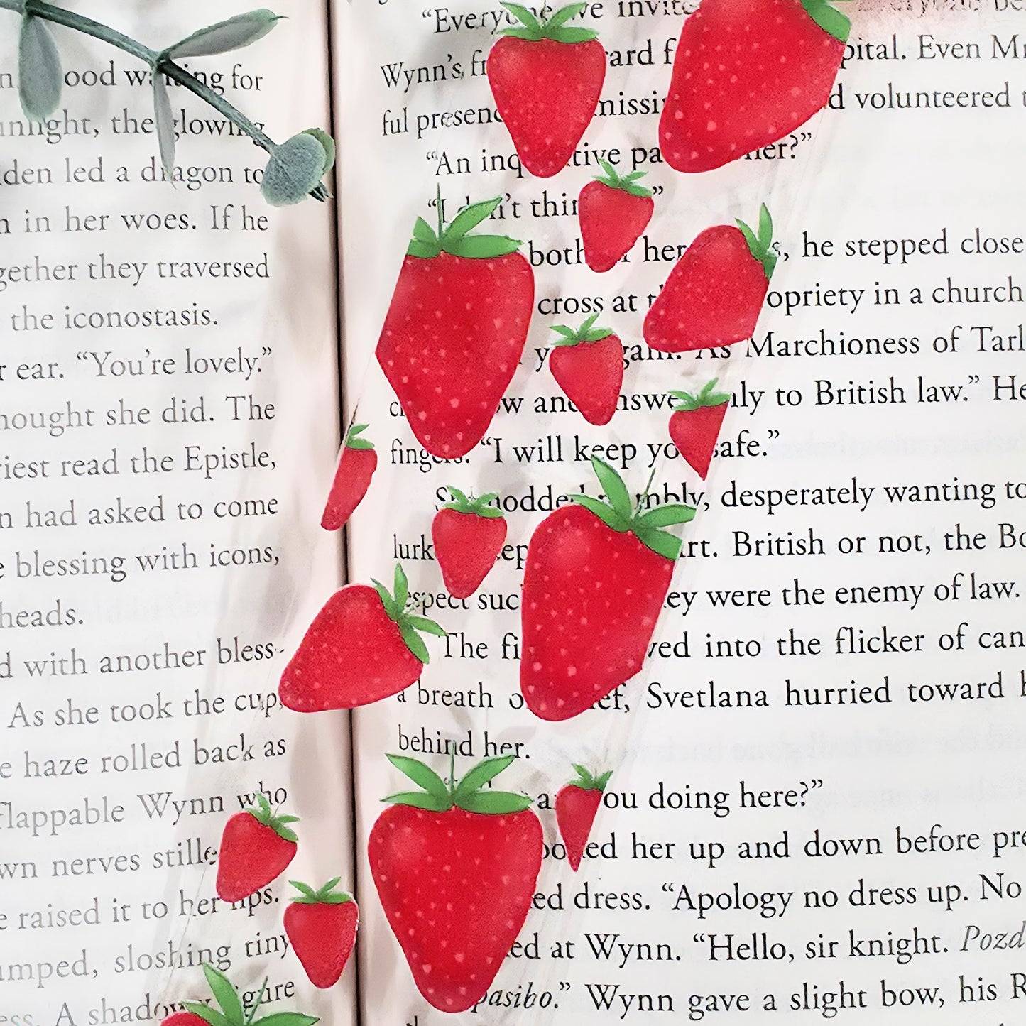 Strawberry| Acrylic Bookmark (1.5x5.5")