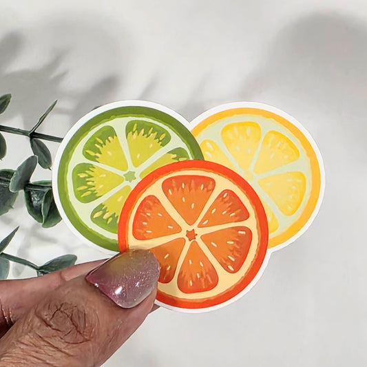 Orange, Lemon & Lime Slice | Vinyl Stiicker