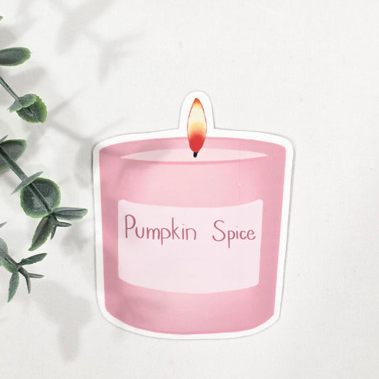 Pumpkin Spice Candle | Vinyl Sticker