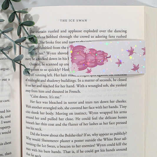 Stacked Pumpkins | Sparkle Holographic Magnetic Bookmark