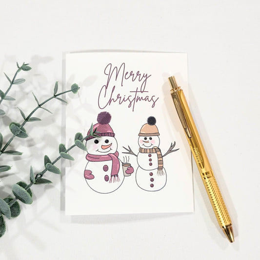 Merry Christmas Snowmen | Card