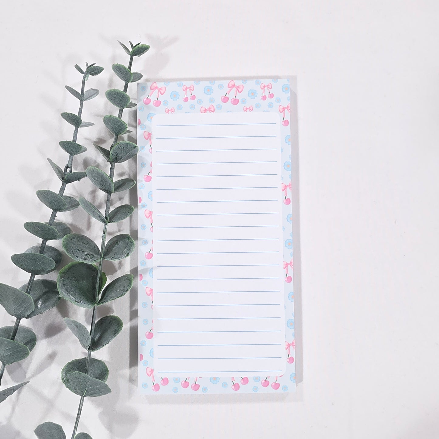 Cherries and Bows Notepad | Memo Pad