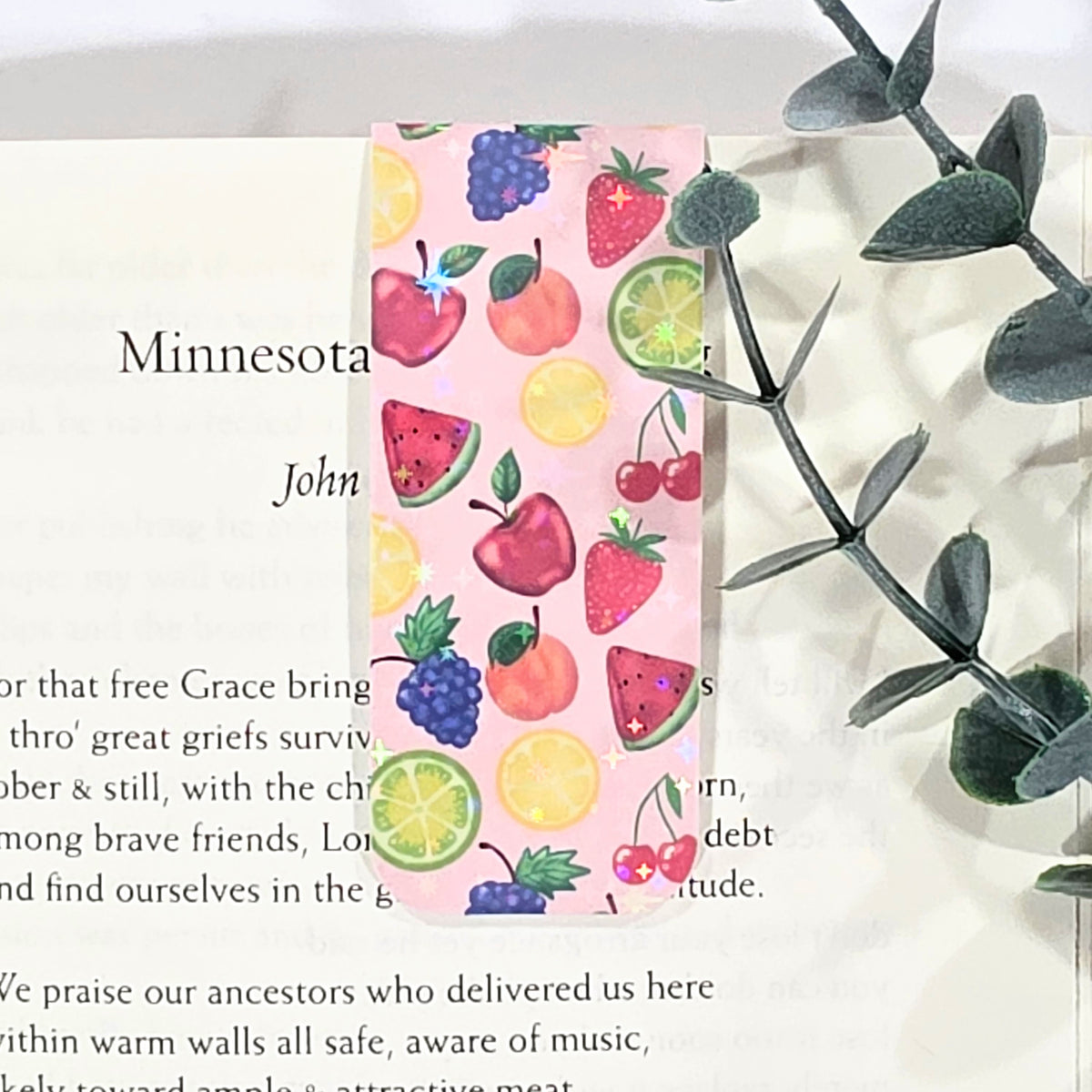 Fruity | Sparkle Holographic Magnetic Bookmark