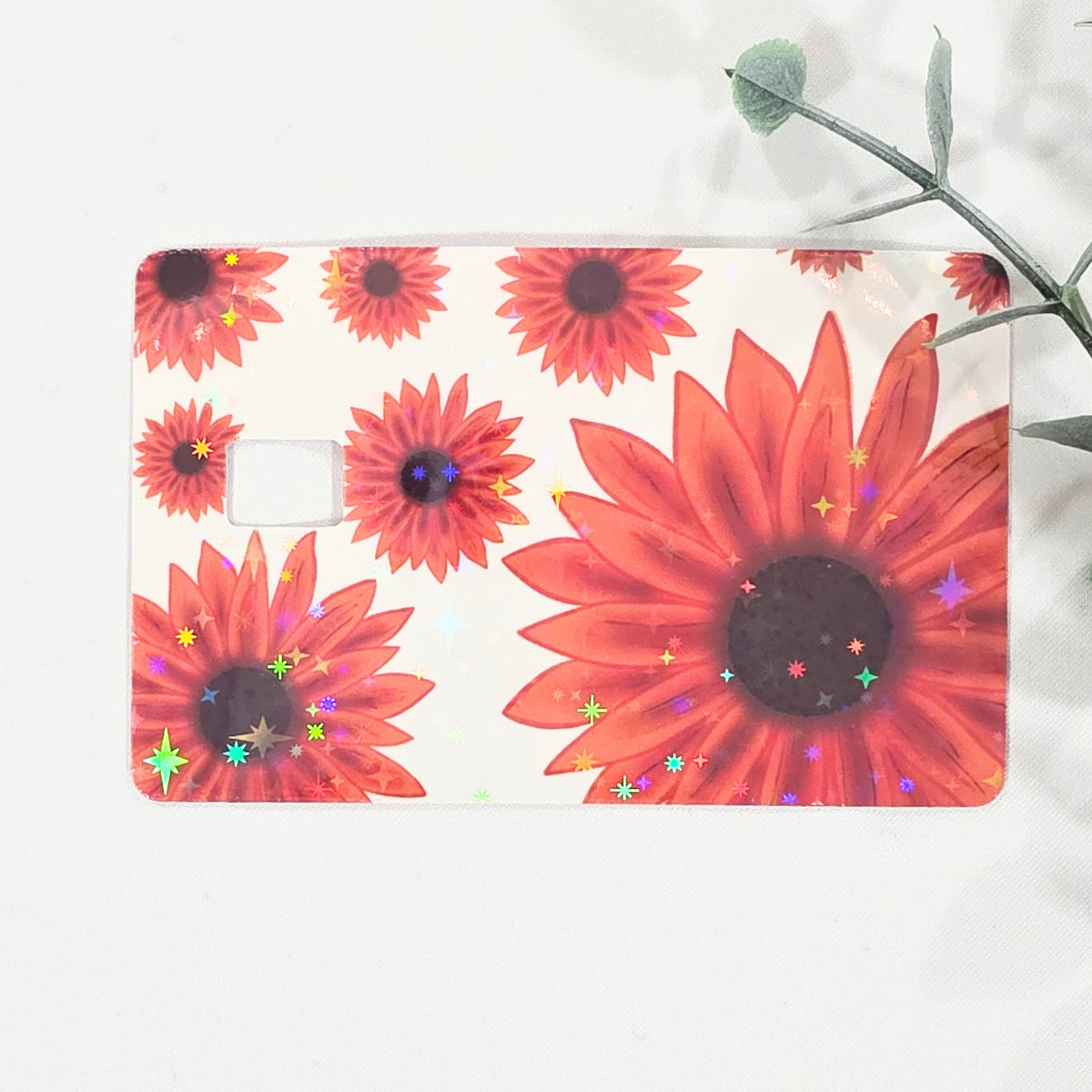 Credit Card Skin Sticker – Sunflower Floral Design