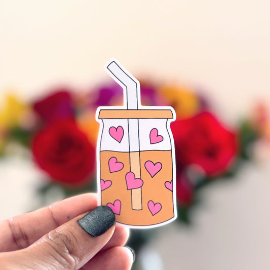 Adhesivo de vinilo para lata de café