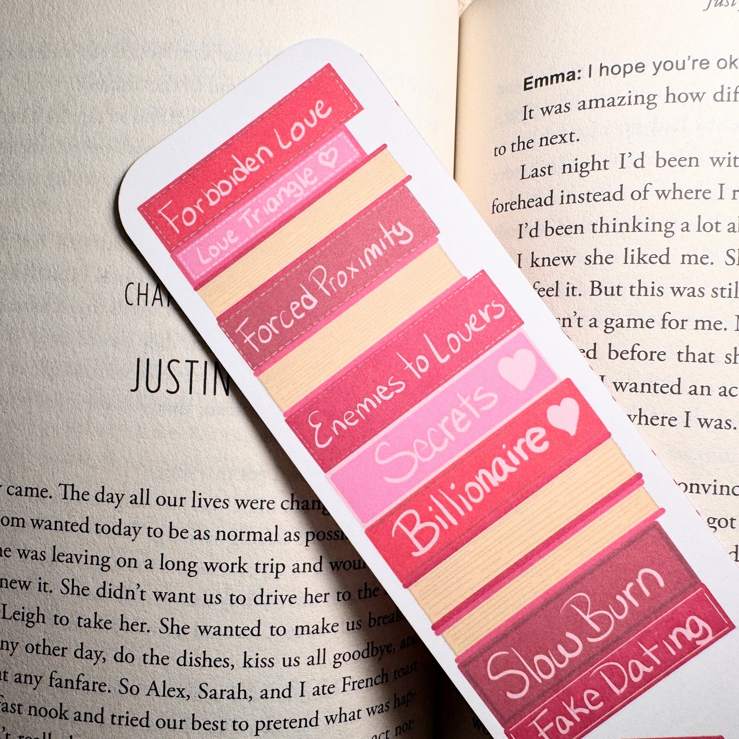 Valentine’s Day Books on Shelf Bookmark