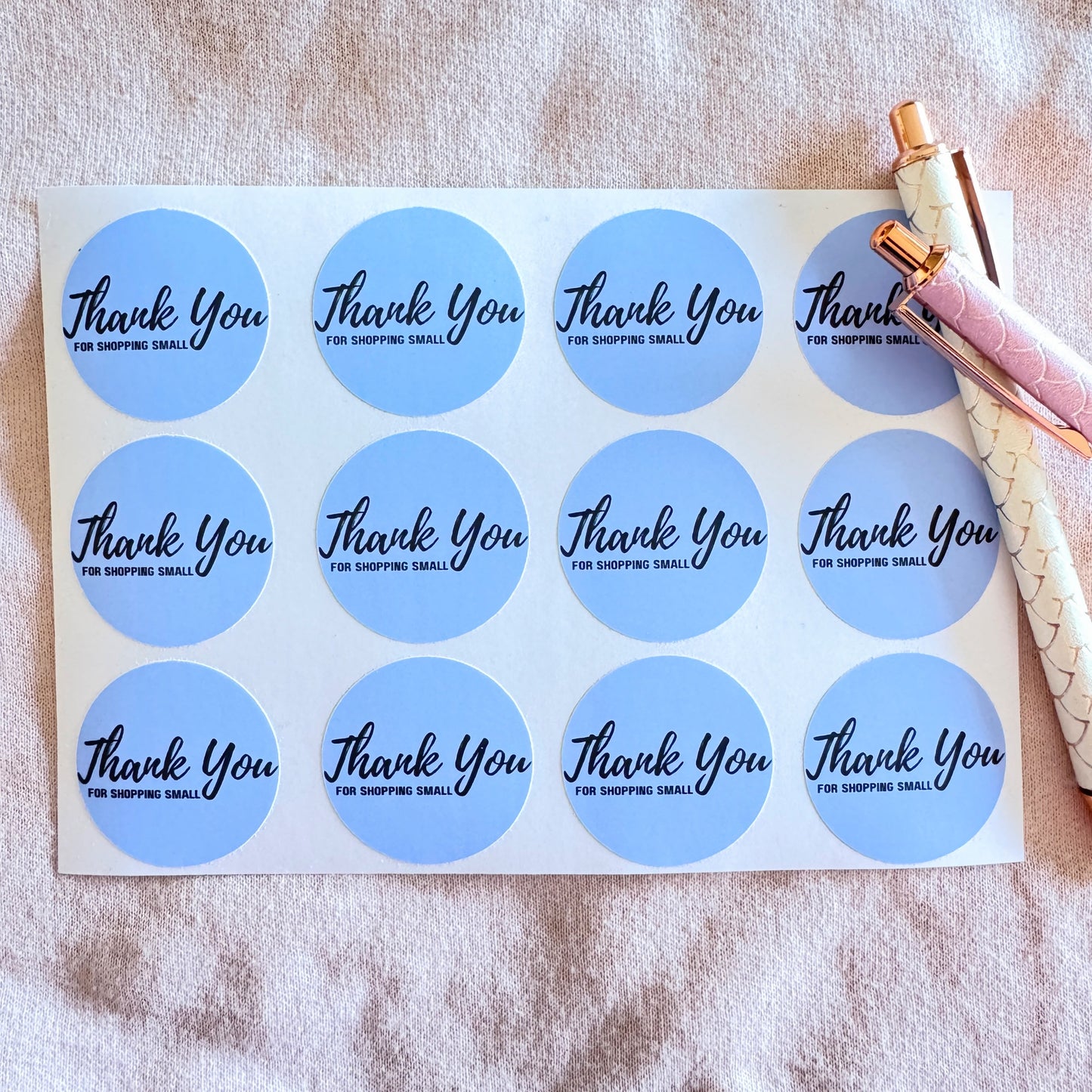 Thank You for Shopping Small 24 stickers | Vinyl Stickers
