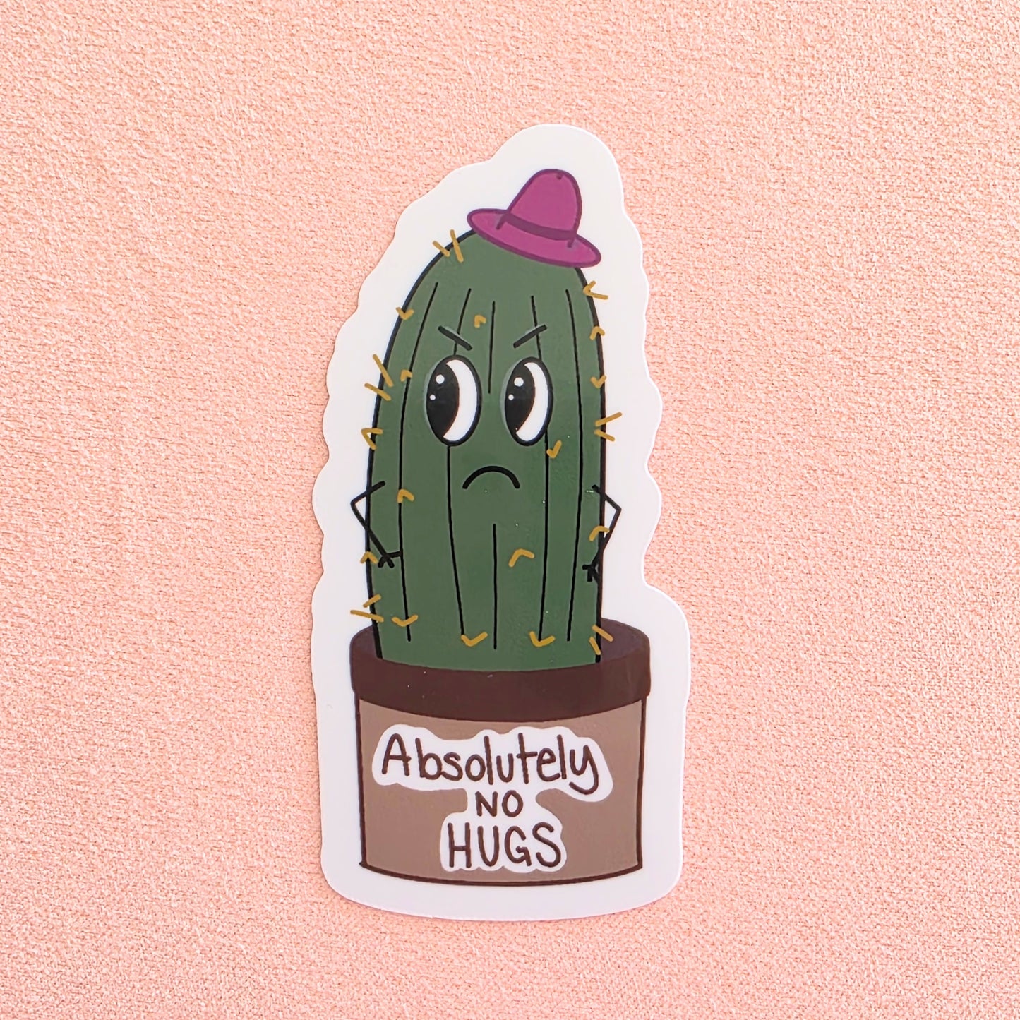 No Hugs Cactus | Vinyl Sticker