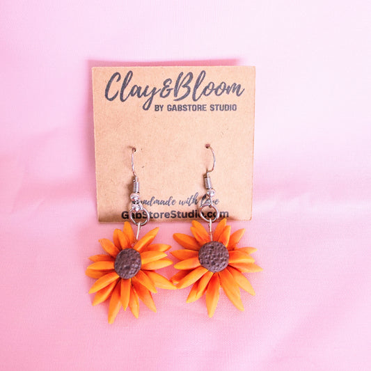 Handmade Sunflower Earrings