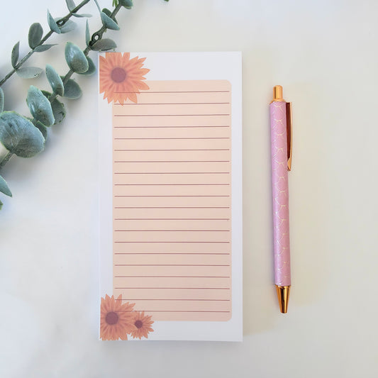 Sunflower Notepad / Memo Pad