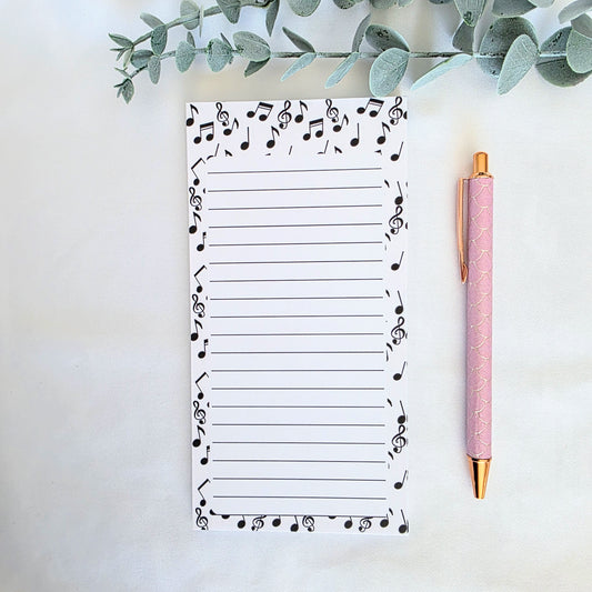 Musical Notes Notepad / Memo Pad