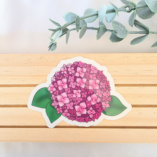 Pink Hydrangea | Vinyl Sticker