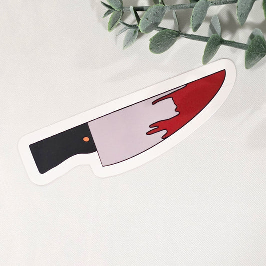Small Knife Halloween Vinyl Sticker