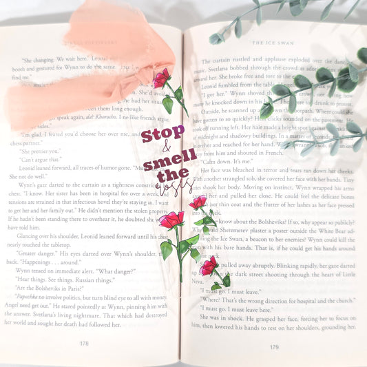 Stop & Smell the Roses | Acrylic Bookmark