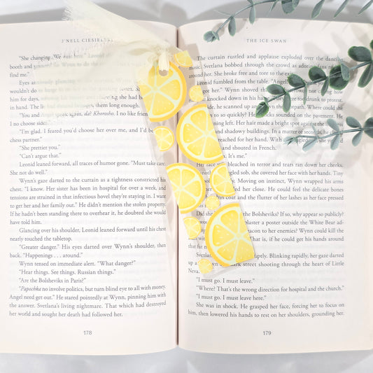 Lemon Slices Acrylic Bookmark