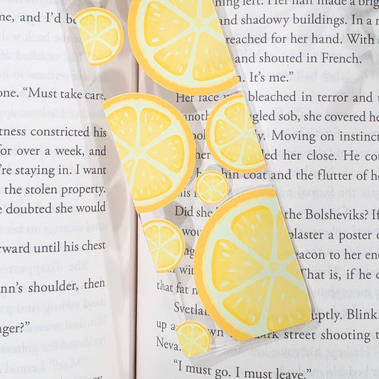 Lemon Slices Acrylic Bookmark