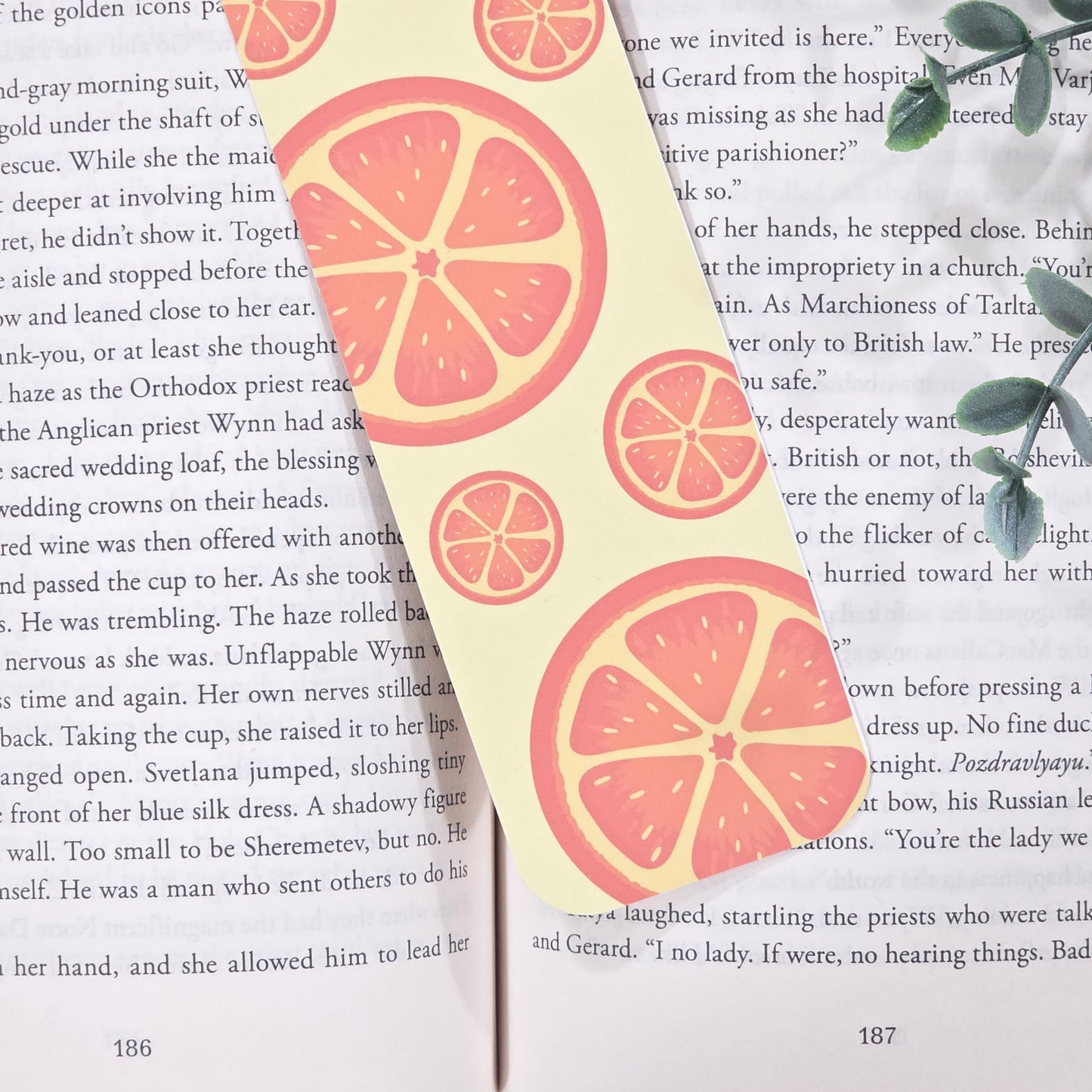 Orange Slice Bookmark