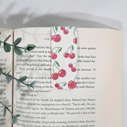 Cherry | Sparkle Holographic Magnetic Bookmark
