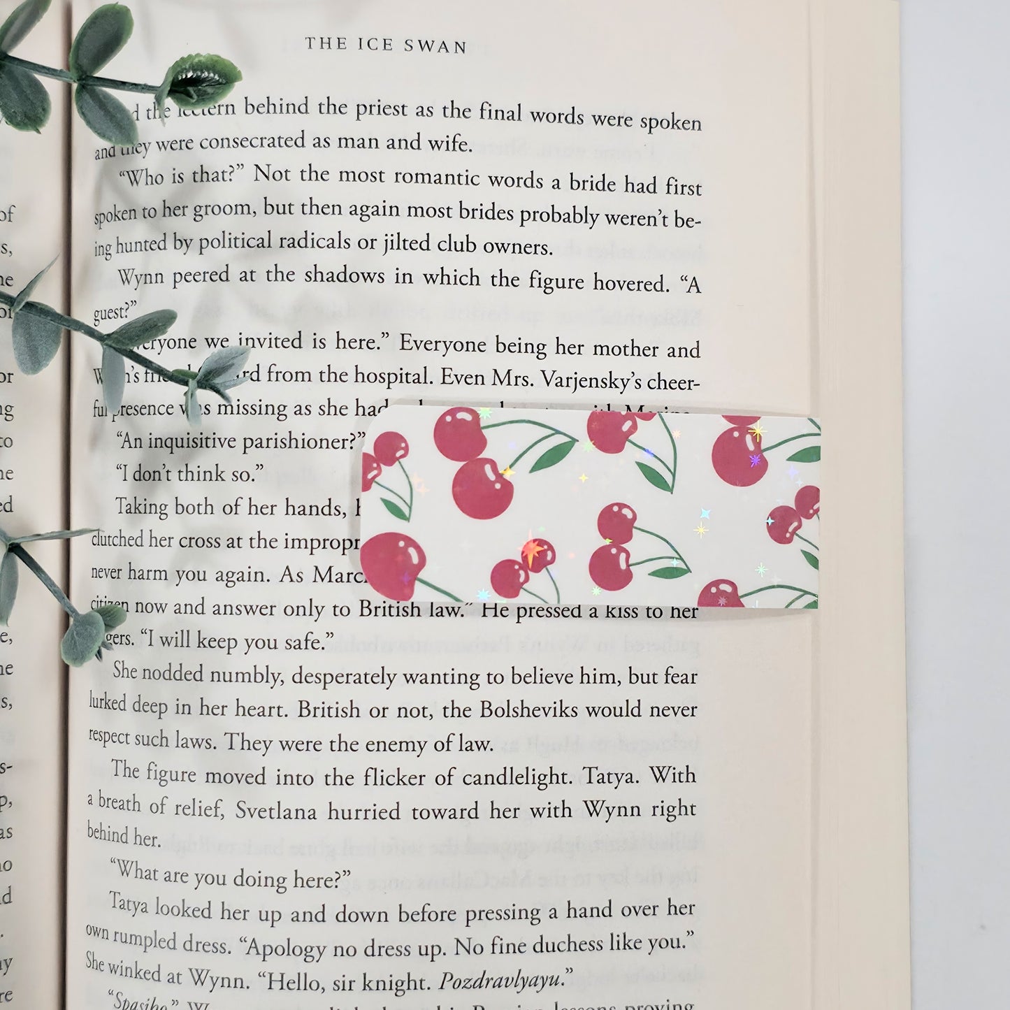 Cherry | Sparkle Holographic Magnetic Bookmark