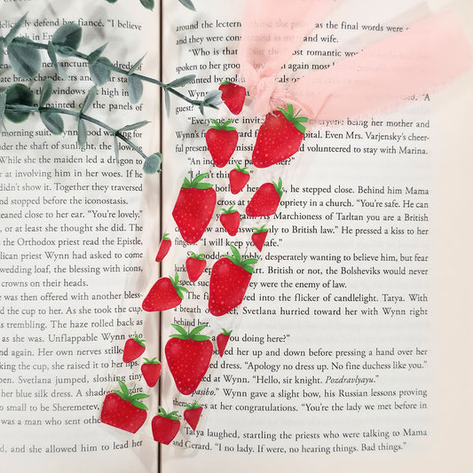 Strawberry| Acrylic Bookmark (1.5x5.5")