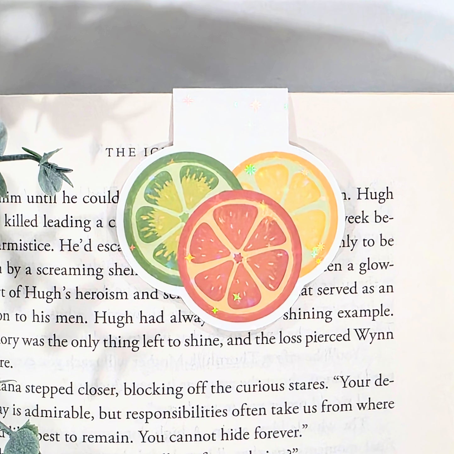 Citrus | Sparkle Holographic Magnetic Bookmark
