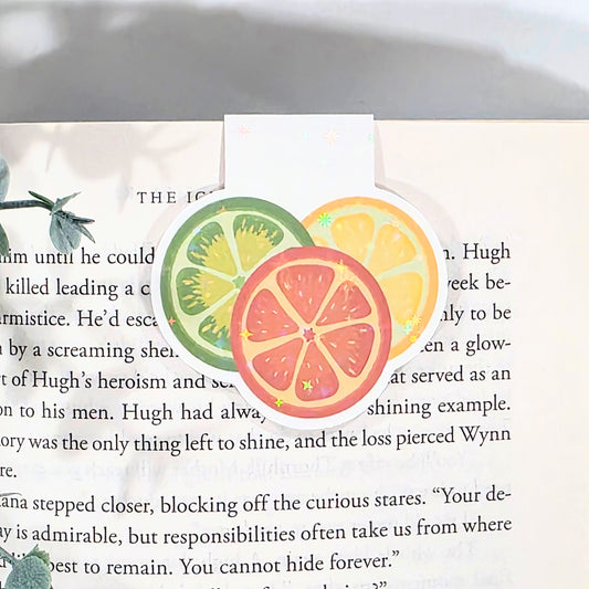 Citrus | Sparkle Holographic Magnetic Bookmark
