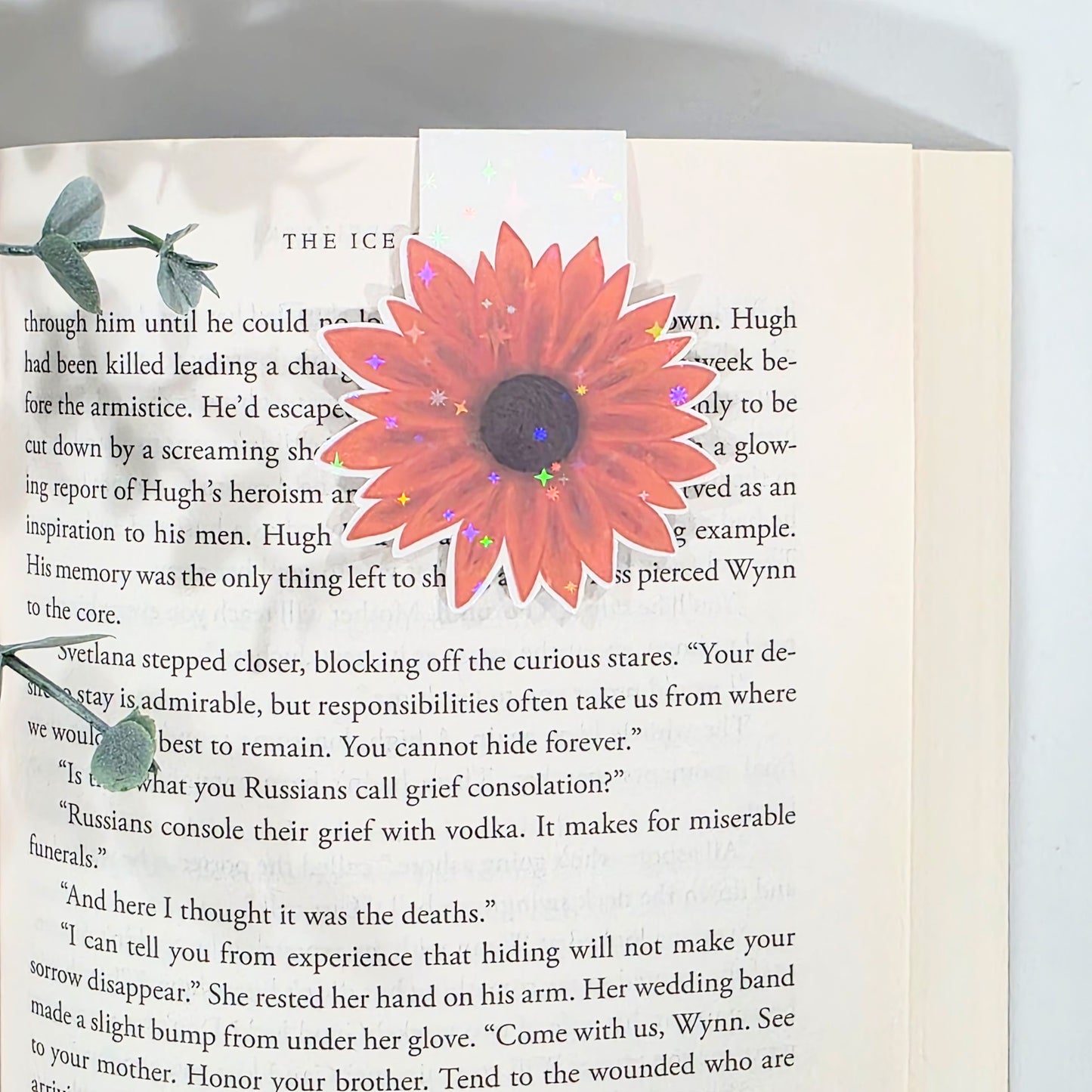 Sunflower | Sparkle Holographic Magnetic Bookmark