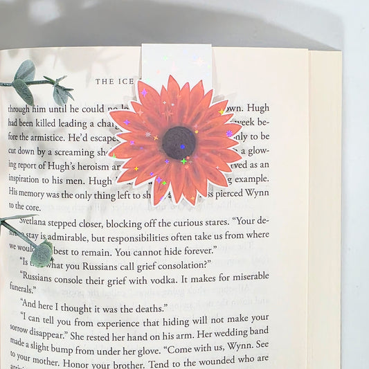 Sunflower | Sparkle Holographic Magnetic Bookmark