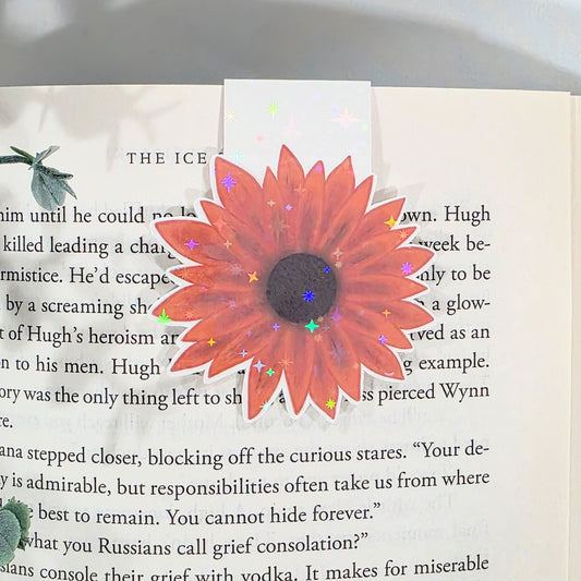 Sunflower | Sparkle Holographic Magnetic Bookmark