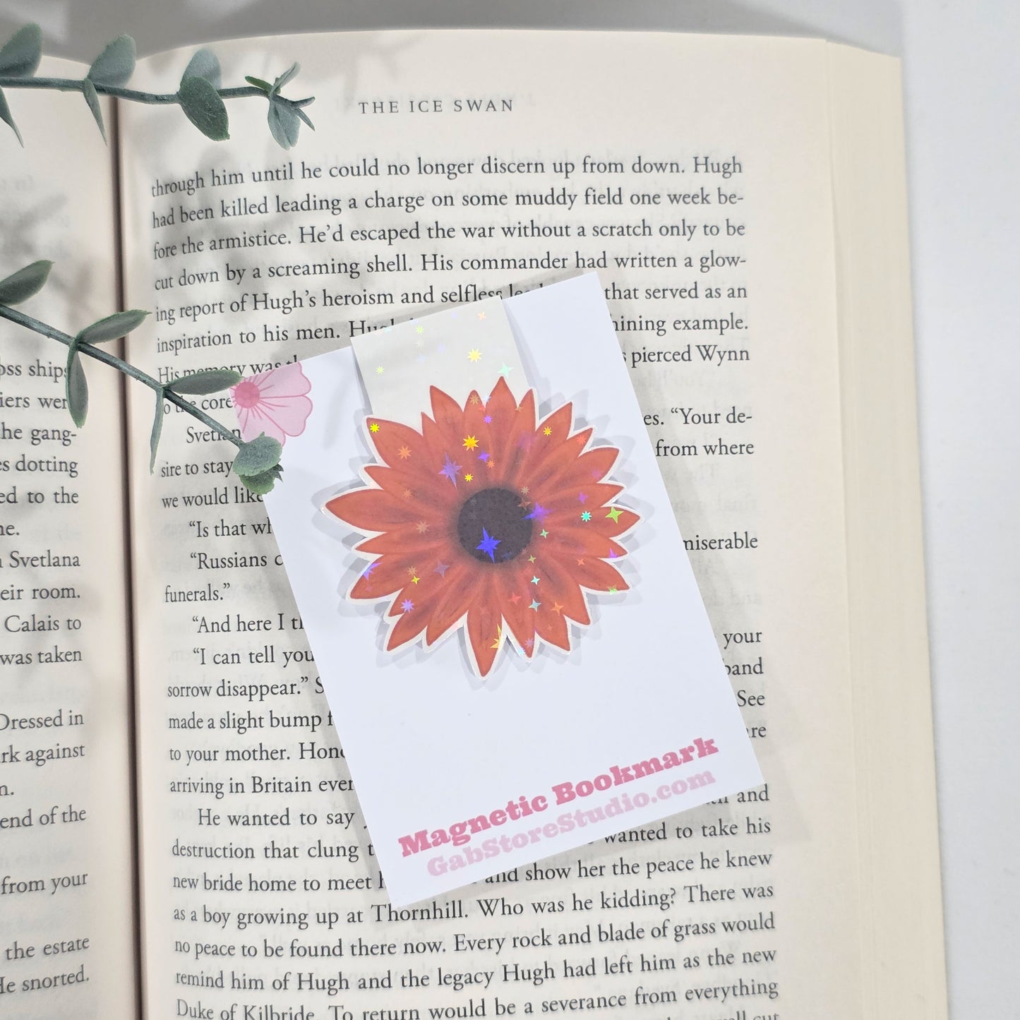 Sunflower | Sparkle Holographic Magnetic Bookmark