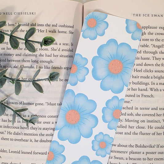 Blue Flowers | Bookmark (2x7")