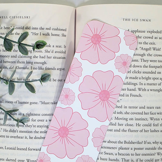 Pink Flowers | Bookmark (2x7")