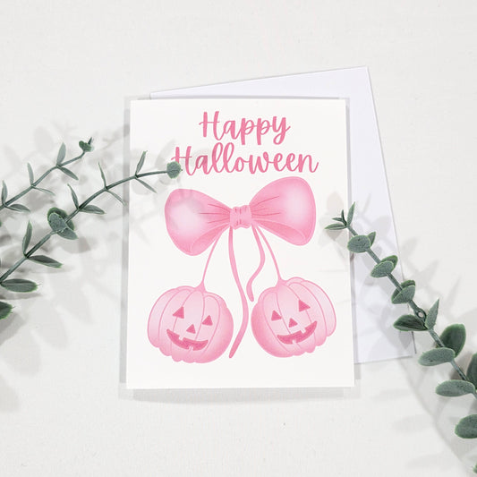 Pink Happy Halloween | Card