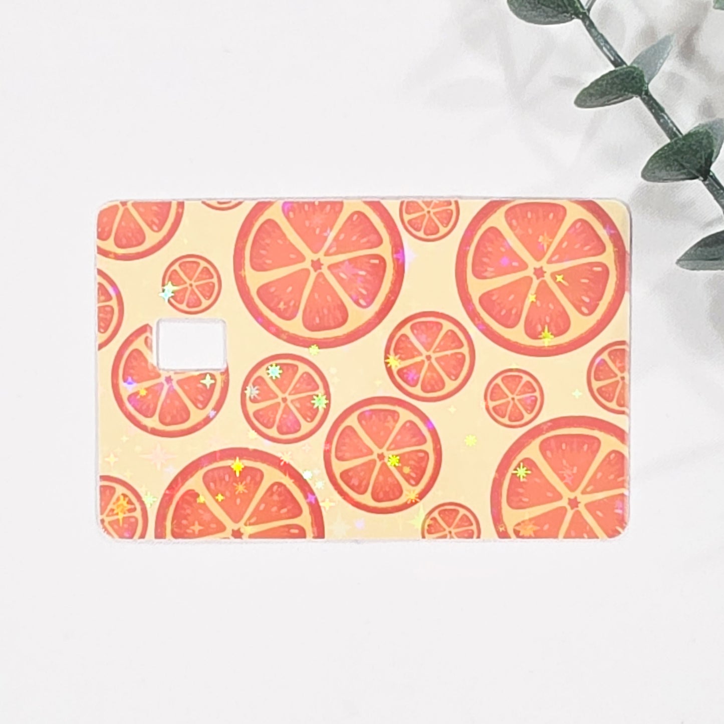 Credit Card Skin Sticker – Orange Slices Pattern