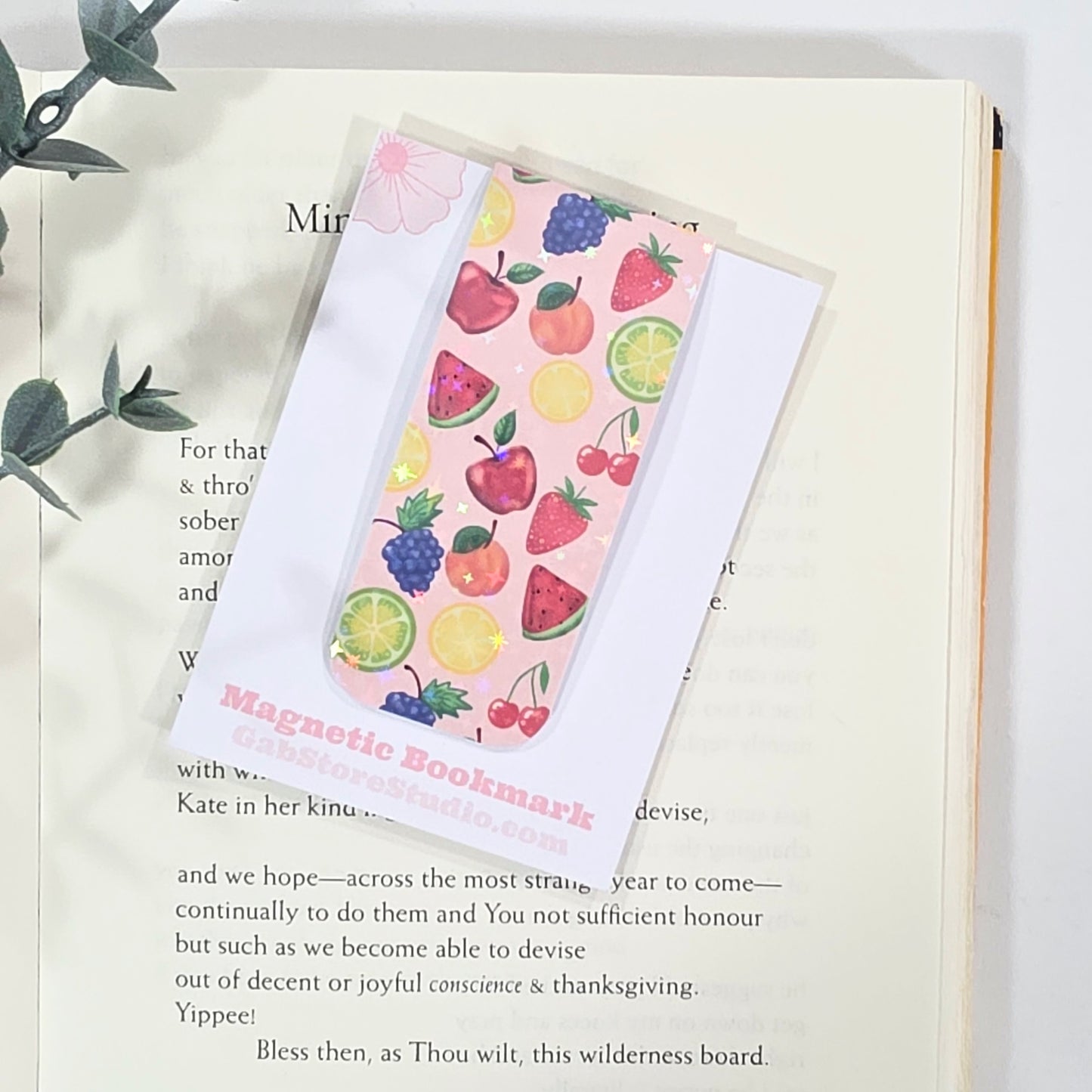 Fruity | Sparkle Holographic Magnetic Bookmark