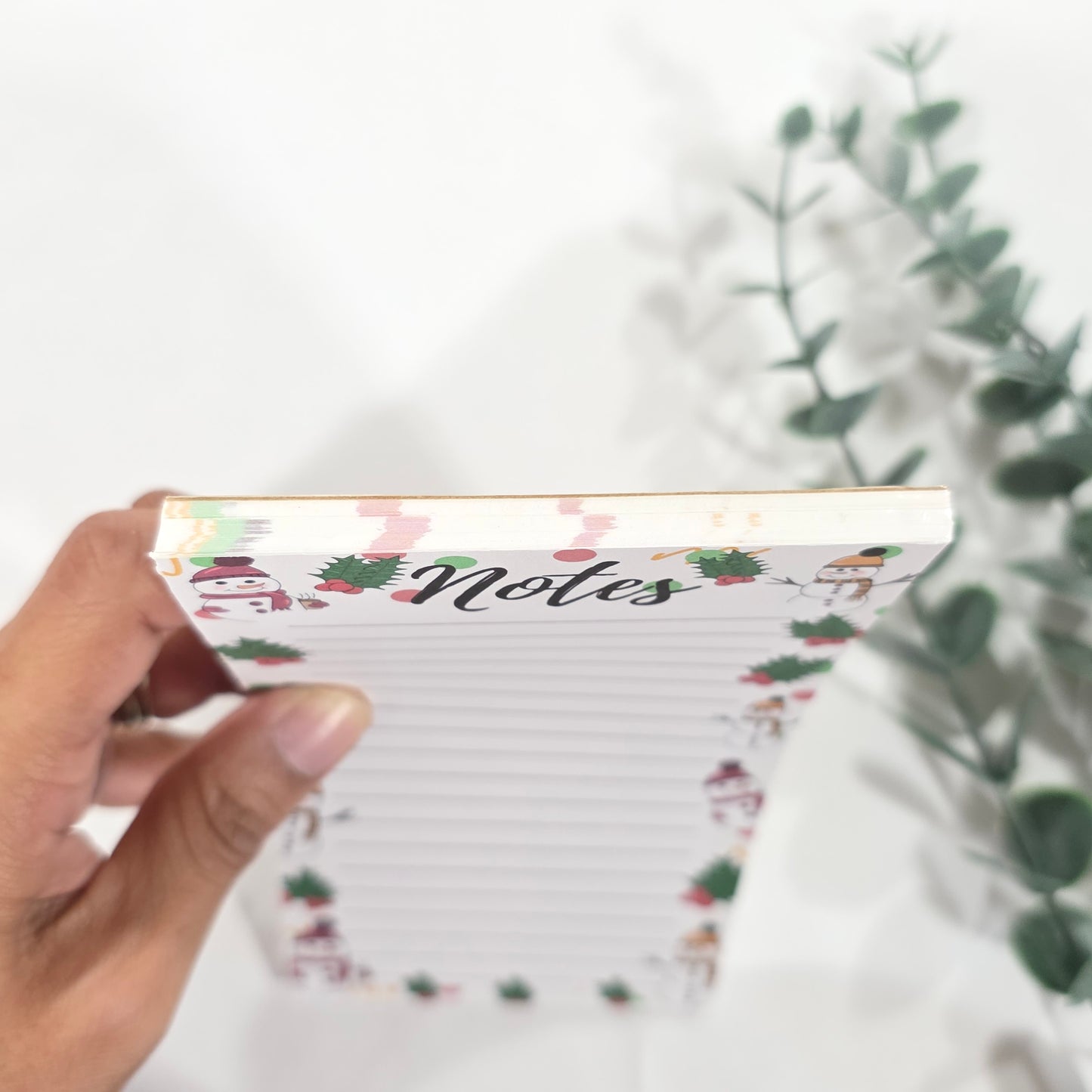 Bloc de notas / bloc de notas de muñeco de nieve navideño